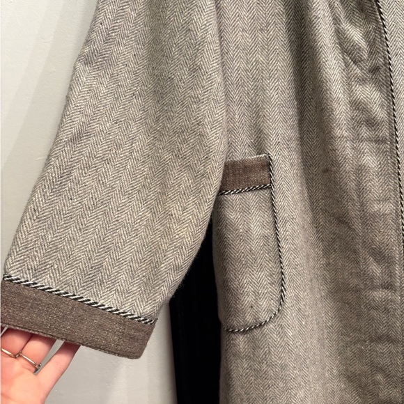 Grey wool Robe/Coat - Picture 2 of 4